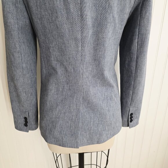 Banana Republic Woman’s Long and Lean Blazer Light Blue Size 10 - Picture 5 of 10